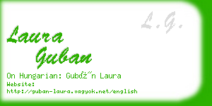 laura guban business card